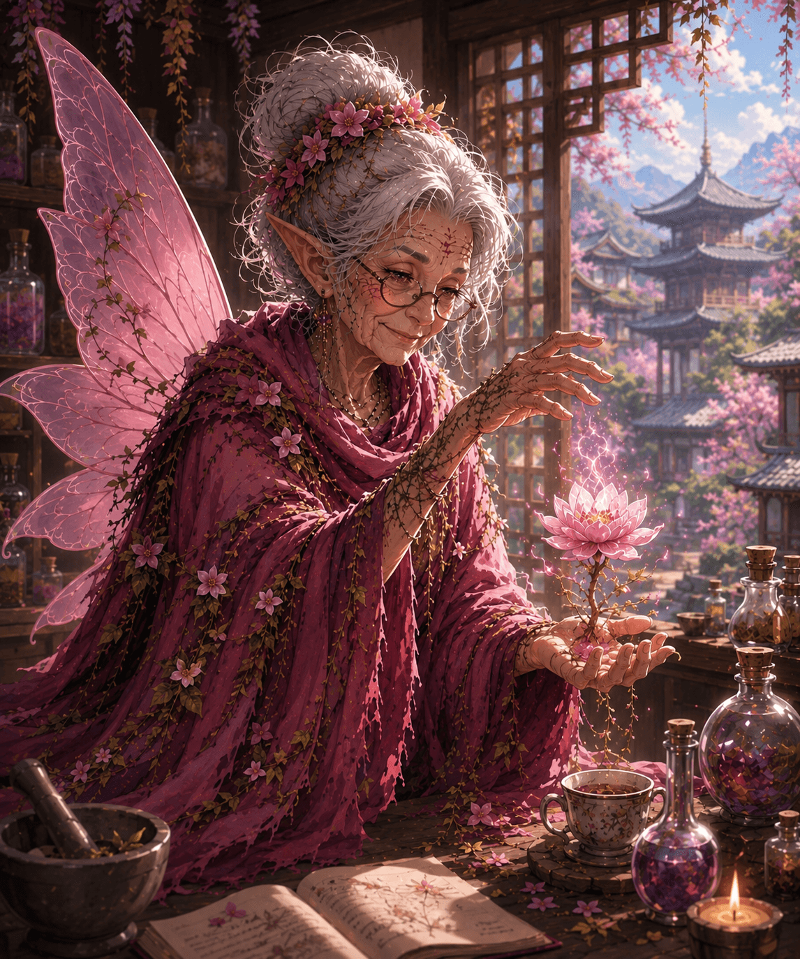 Portrait of Prof. Quill Morningblossom